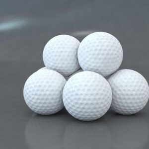 golf, ball, 3d